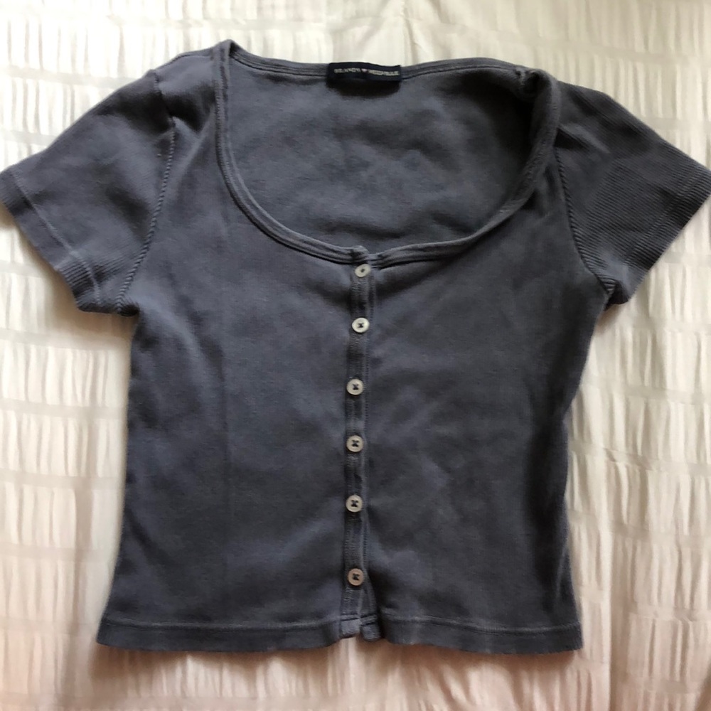 Cropped Blue Zelly Top
